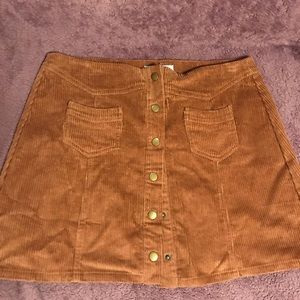Brown mini skirt